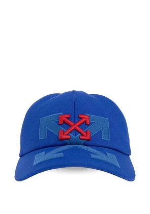 Off-White logo-patch baseball cap - Blue
