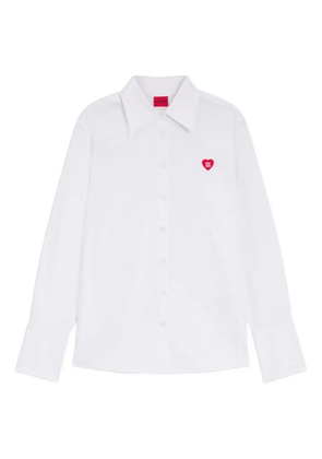 HUGO heart buttoned shirt - White