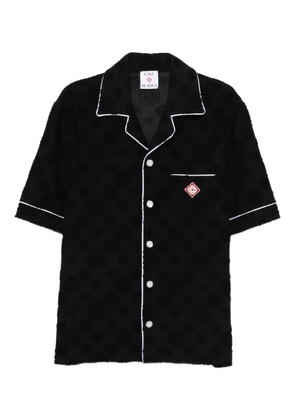 Casablanca patterned piped shirt - Black