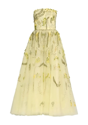 Monique Lhuillier sleeveless dress - Yellow