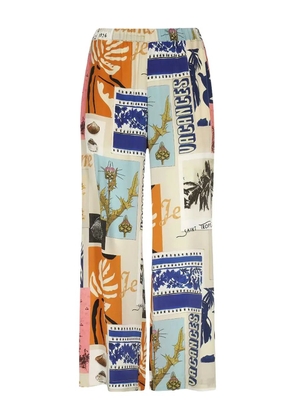 Weekend Max Mara geometric-print trousers - Neutrals