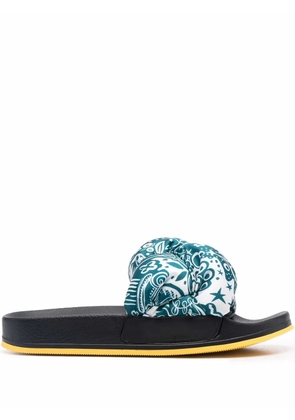 La DoubleJ Treccia slide sandals - Blue