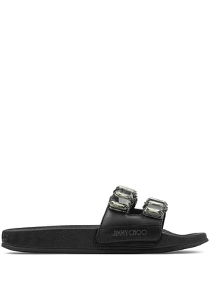 Jimmy Choo Fitz slides - Black