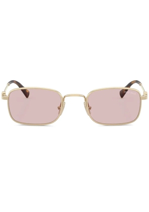 Miu Miu Eyewear rectangle-frame sunglasses - Gold