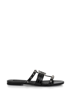 Philipp Plein Cocco stars sandals - Black