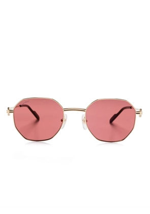 Cartier Eyewear octagonal-frame sunglasses - Gold