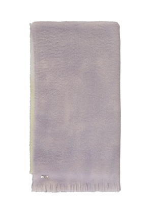 Herno fringed wool scarf - Purple