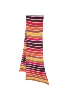 Faliero Sarti stripe-print cashmere-blend scarf - Brown
