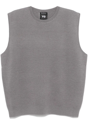 Y-3 3-Stripes knitted vest - Grey