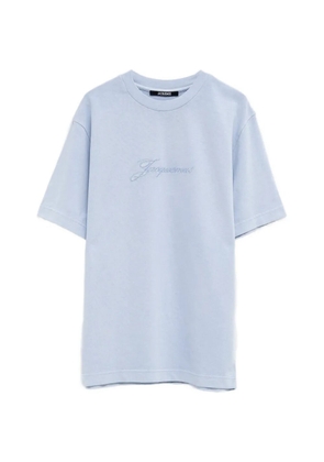 Jacquemus logo-embroidered T-shirt - Blue