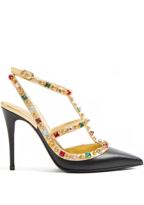Valentino Garavani 100mm Rockstud embellished pumps - Black
