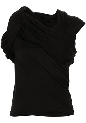 Rick Owens Harness T draped top - Black