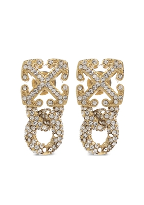 Off-White Arrow drop earrings - Gold