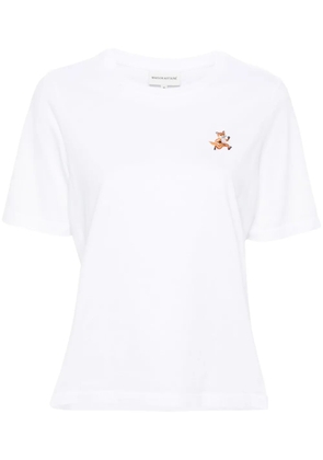 Maison Kitsuné Speedy Fox-appliqué T-shirt - White
