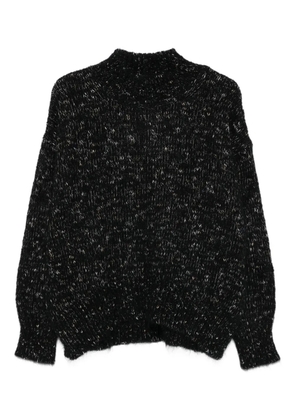 Alysi high-neck sweater - Black