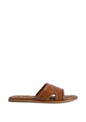 Zadig&Voltaire Beach monogram quilted mule - Brown