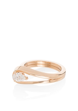 Repossi 18kt rose gold Serti Inversé diamond ring - Pink