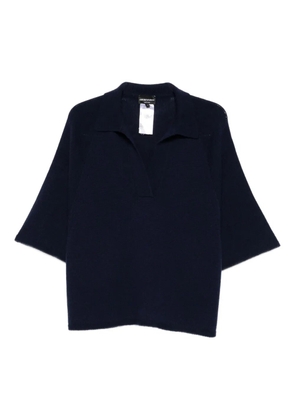 Emporio Armani polo-neck short-sleeve top - Blue
