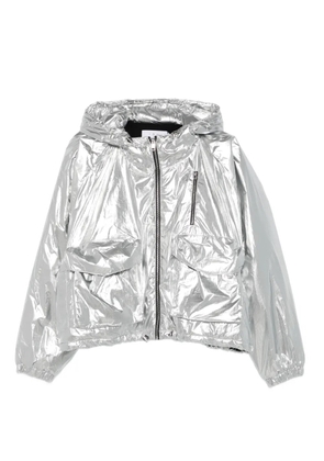 IRO metallic hooded jacket - Silver