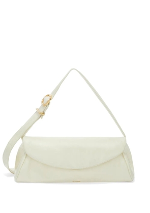 Jil Sander Cannolo Grande leather bag - White