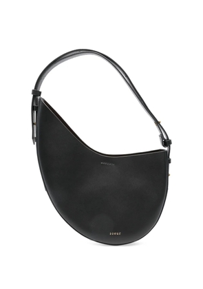 Soeur crescent leather shoulder bag - Black