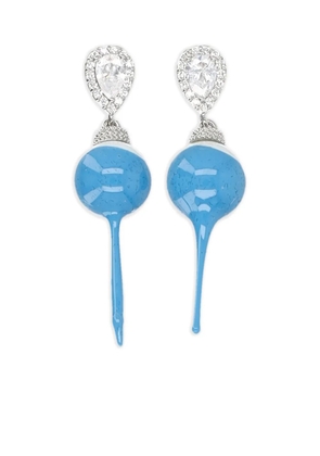 Ottolinger crystal-embellished drop earrings - Silver
