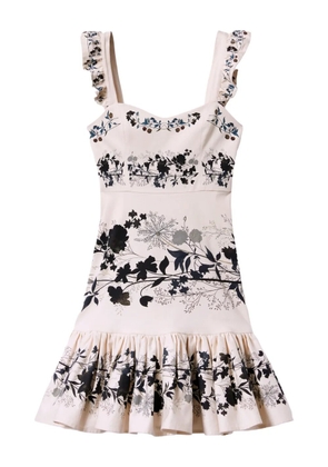 La DoubleJ Gingerbread mini dress - White