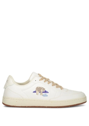 ACBC bear-embroidered sneakers - White