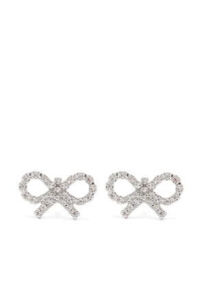 Self-Portrait Micro Bow earrings - Silver