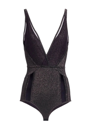 Elie Saab metallic knitted body - Black