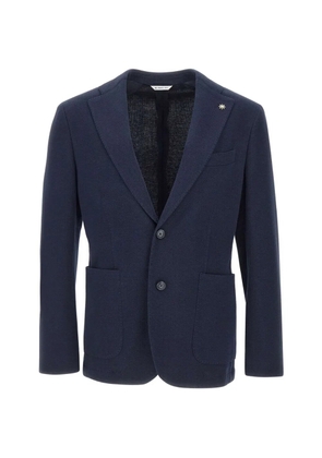 Manuel Ritz patch-pocket single-breasted blazer - Blue