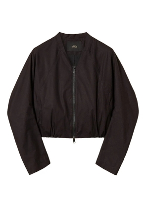 TWINSET full-zip bomber jacket - Black