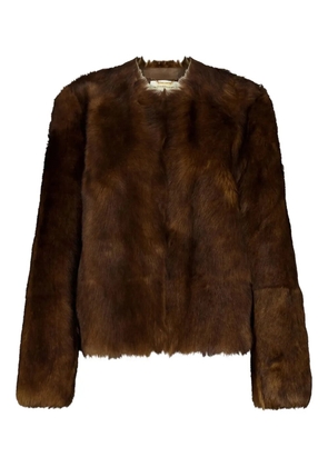 ZIMMERMANN shearling leather jacket - Brown