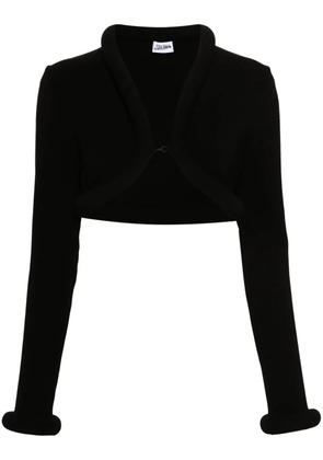 Jean Paul Gaultier padded-trim cropped cardigan - Black