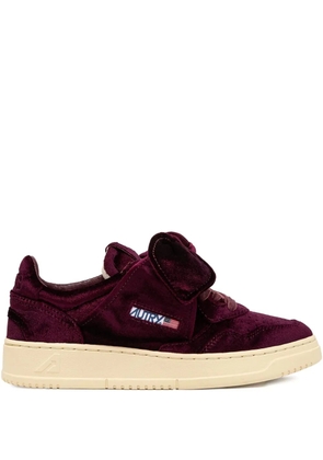 Autry velvet bow medalist trainers - Purple