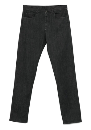 Canali straight-leg jeans - Black