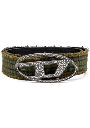 Diesel B-1dr rhinestone belt - Green
