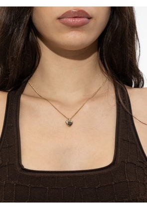 Coach heart logo pendant necklace - Gold