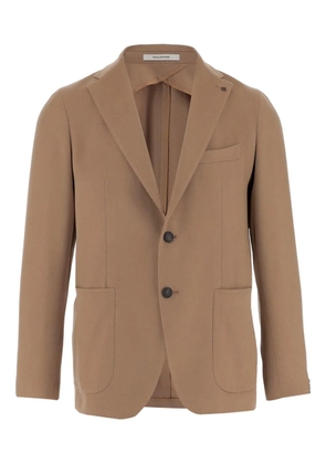 Tagliatore cashmere two-button blazer - Brown