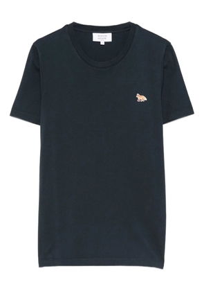 Maison Kitsuné fox-appliqué T-shirt - Blue