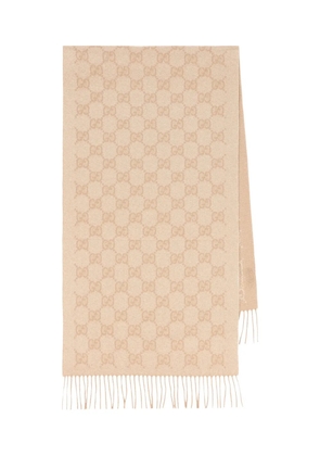Gucci GG-monogram scarf - Neutrals