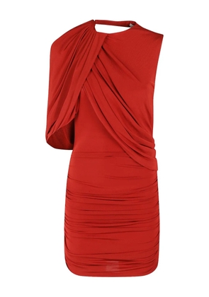 Magda Butrym drape-detail mini dress - Red