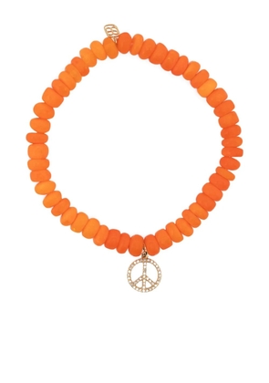 Sydney Evan 14kt yellow gold opal charm bracelet - Orange