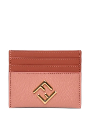 FENDI logo-plaque cardholder - Pink