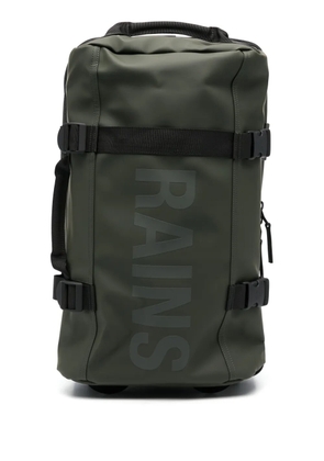 Rains logo-print faux-leather travel bag - Green