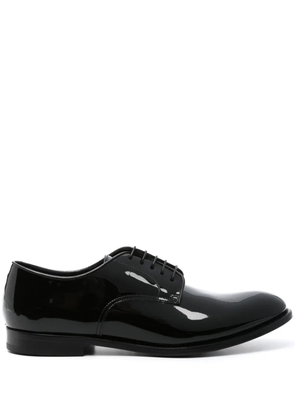 Doucal's patent-leather derby shoes - Black