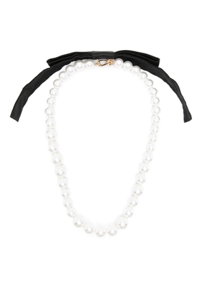 Vivetta bow pearl necklace - Black