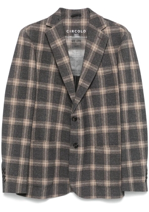 Circolo 1901 plaid-check blazer - Brown