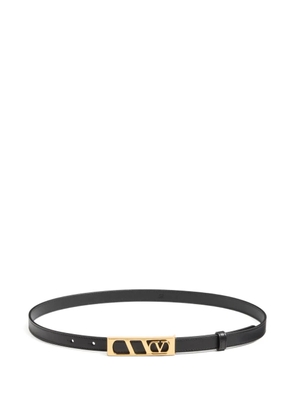 Valentino Garavani VLogo-signature rectangular-buckle belt - Black