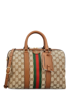 Gucci Ophidia logo stripe tote bag - Neutrals